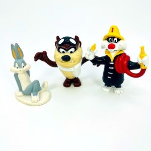 Vintage Arby’s Looney Tunes PVC Figures Toys 1987-89 Bugs Taz Sylvester